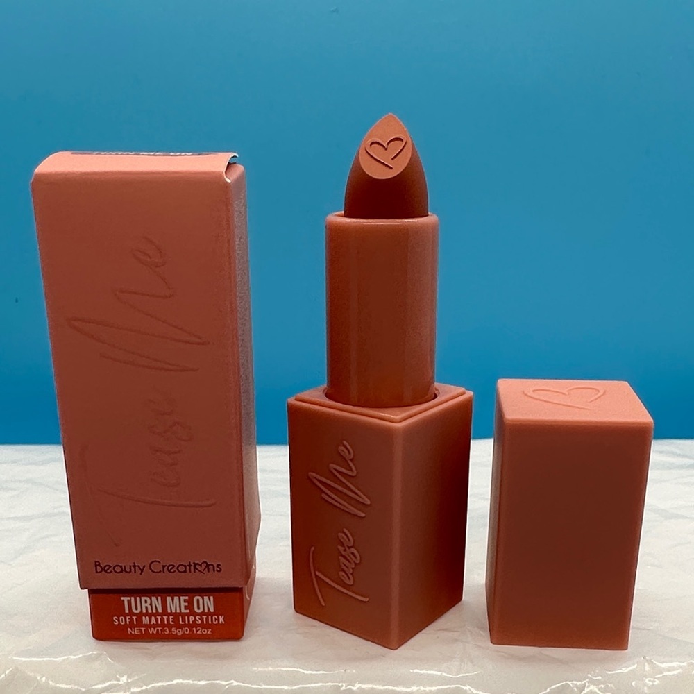 Beauty Creations Tease Me Soft Matte Lipstick - Coral Pink - Picture 5 of 6